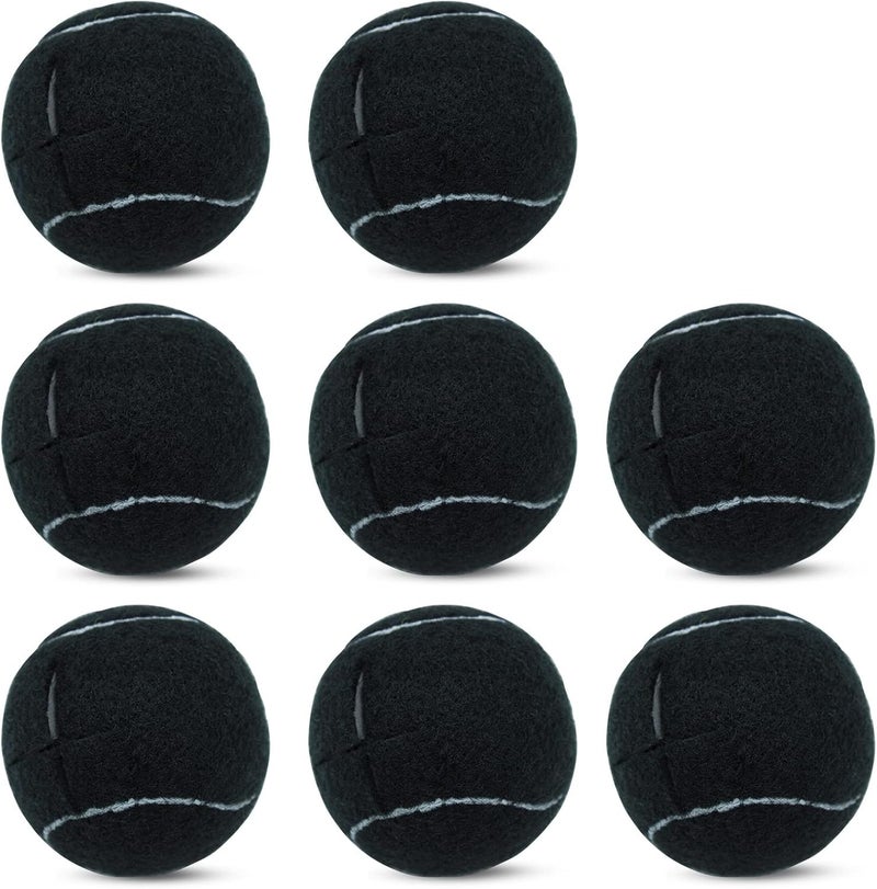 Magicorange 8PCS Precut Walker Tennis Balls for Furniture Legs and Floor Protection, Heavy Duty Long Lasting Felt Pad Glide Coverings (Black) - Image 1